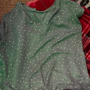 Papermoon Green Polka Dot Blouse
